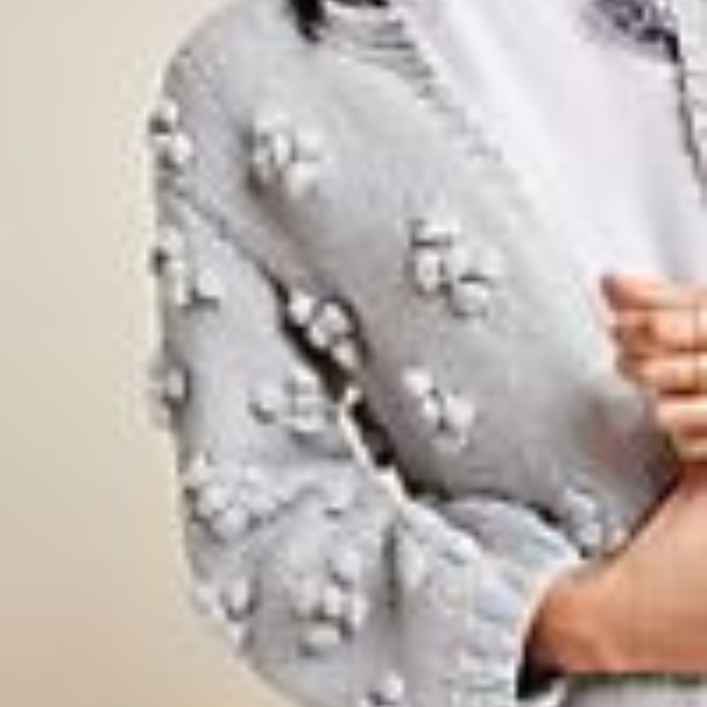 Anthropologie Grey Bisou Cardigan